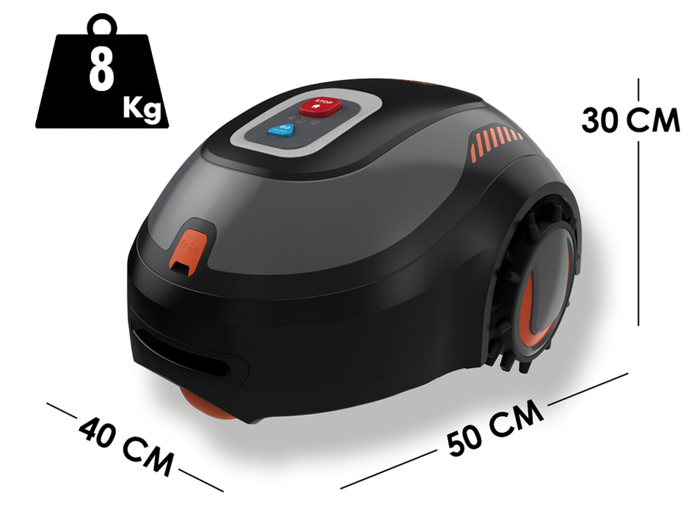 Black & Decker BCRMW121-QW - Robot cortacésped - Con perímetro - Batería de litio 12V - Imagen 4