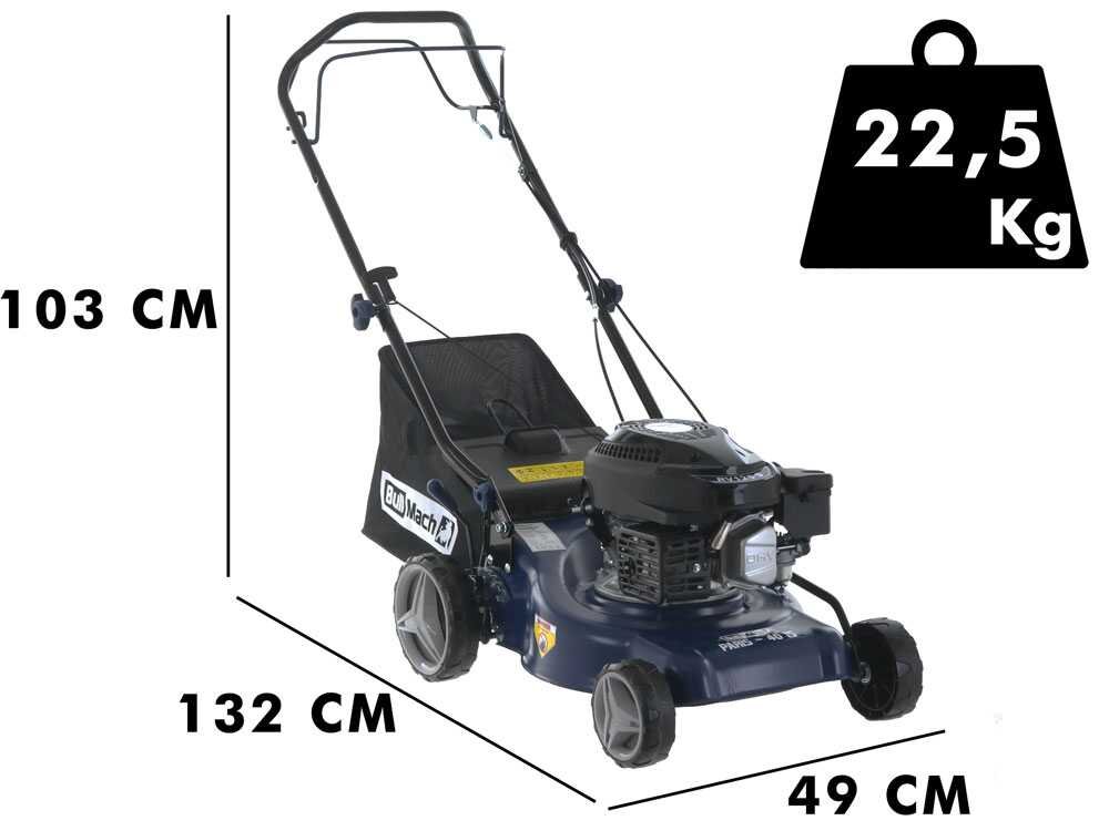 Cortacésped autopropulsado BullMach PARIS - 40 IS - Motor 4 HP de gasolina - corte 40 cm - Imagen 3