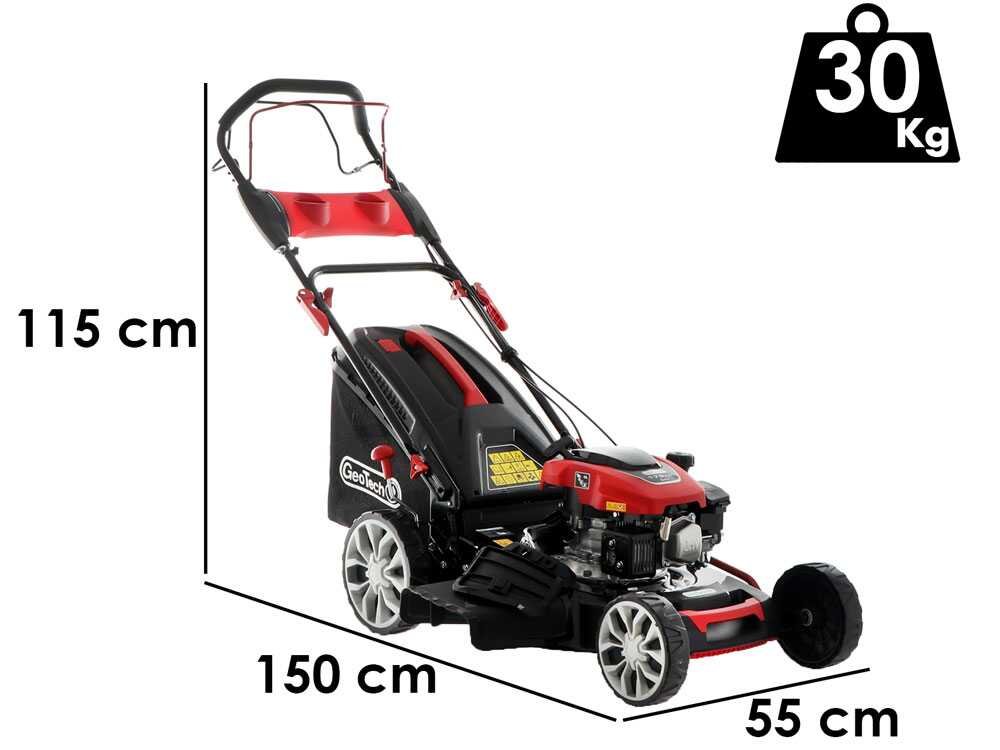Cortacésped de gasolina autopropulsado GeoTech S51-170 BMSGW - 4 en 1 - cuchilla de 51 cm - Imagen 3