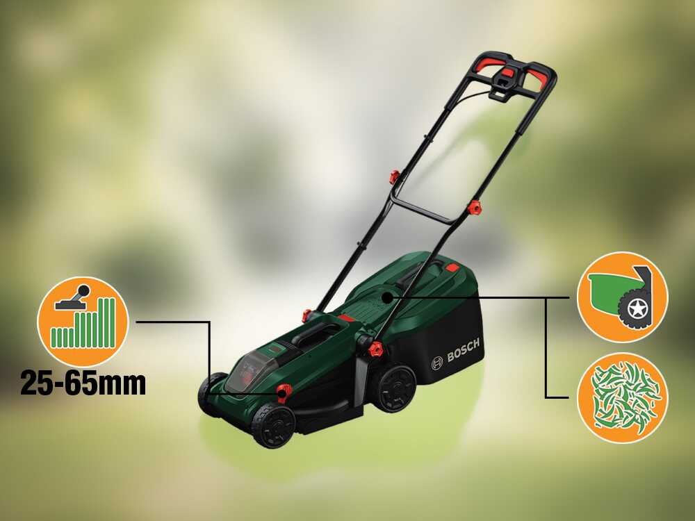 Bosch Rotak18V-32 - Cortacésped de batería - Corte de 32 cm - BATERÍA Y CARGADOR NO ESTÁN INCLUIDOS - Imagen 3