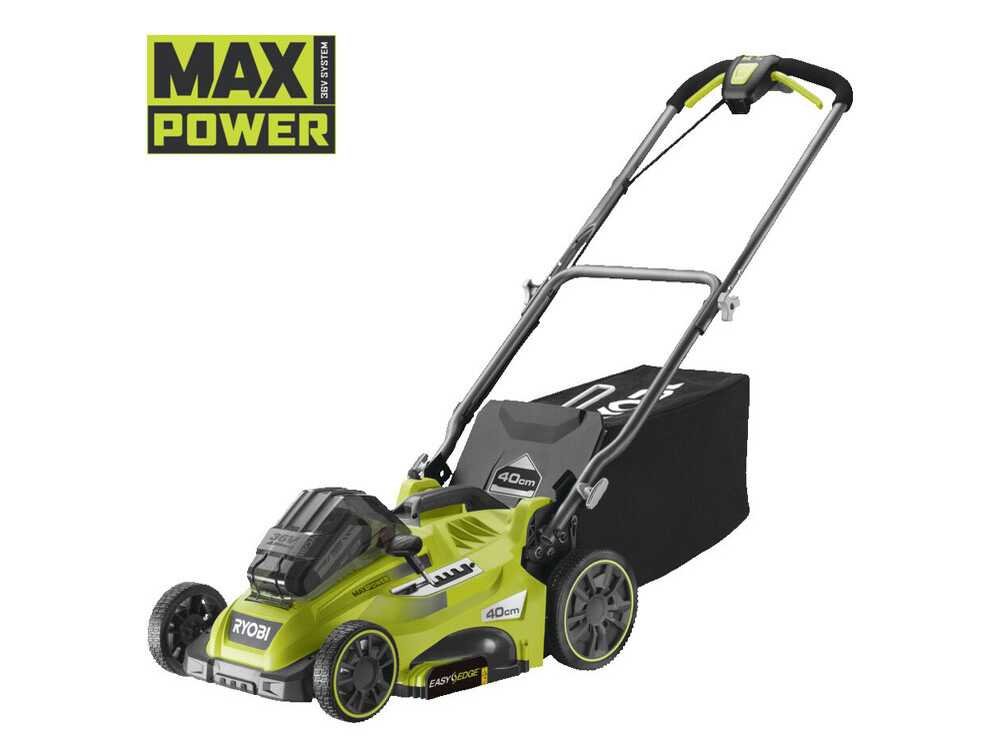 Cortacésped de batería RYOBI RLM36X41H60PG - MAX POWER 36 V - 6 Ah - recogedor de 45 l - corte de 40 cm - Imagen 2