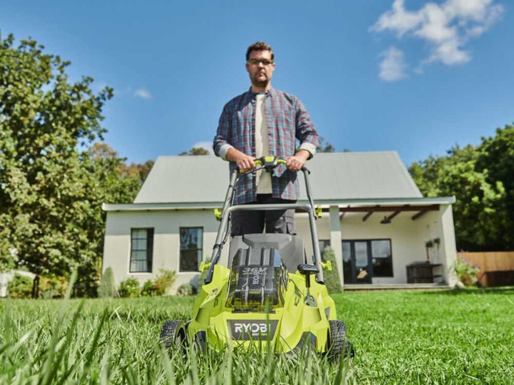 Cortacésped de batería RYOBI RLM36X41H60PG - MAX POWER 36 V - 6 Ah - recogedor de 45 l - corte de 40 cm - Imagen 5