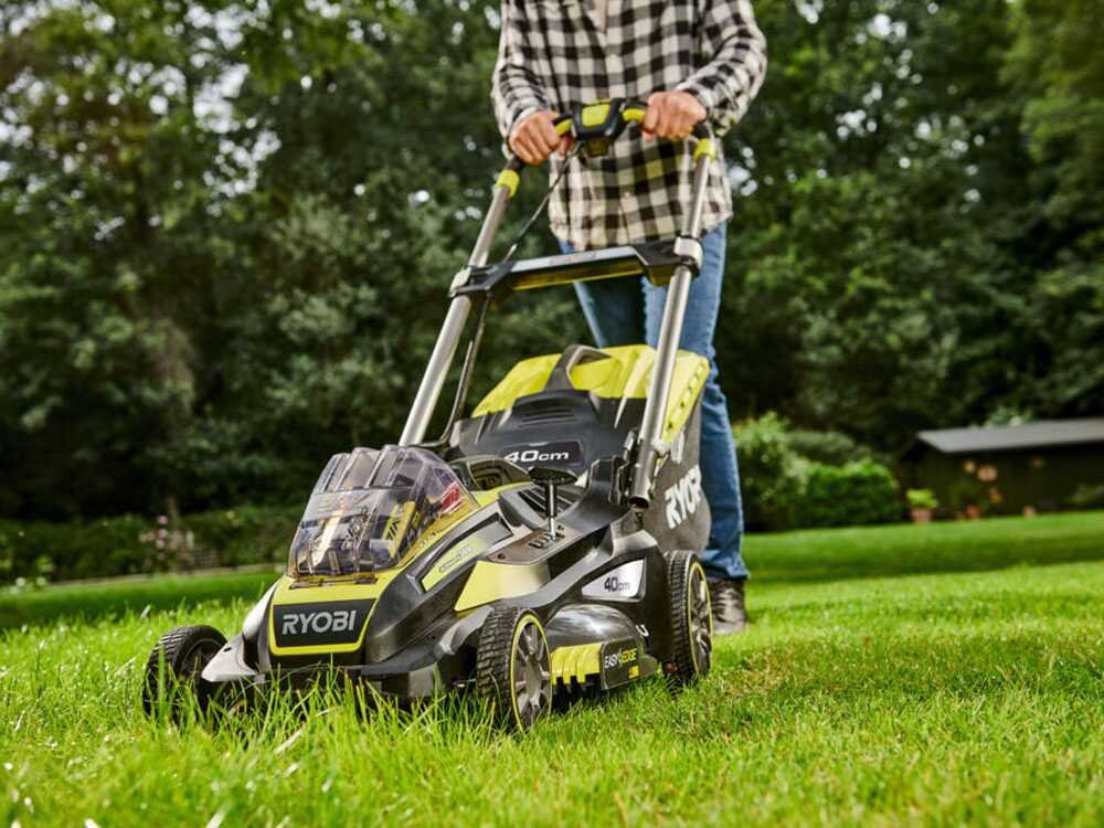 Cortacésped de batería RYOBI RLM36X41H50G - MAX POWER 36 V - 5 Ah - recogedor de 45 l - corte de 40 cm - Imagen 4