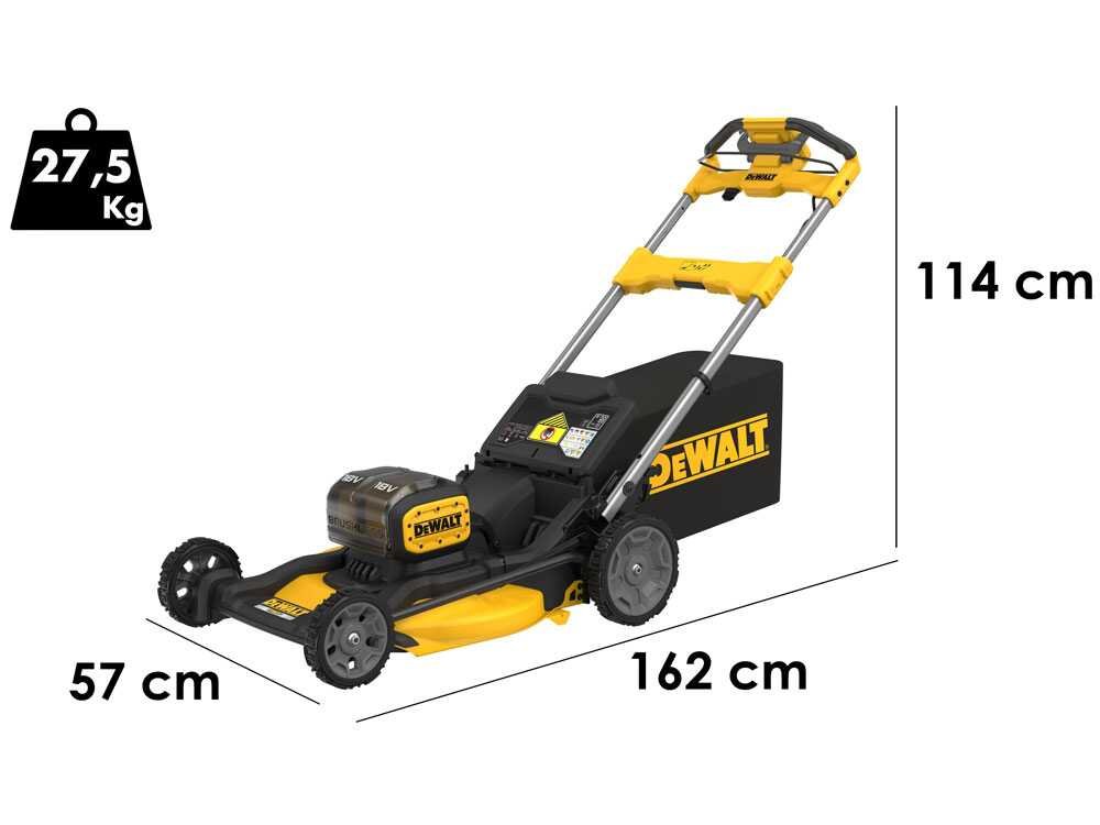 DeWalt DCMWSP156N-XJ - Cortacésped semovente de batería - Corte de 53 cm - 2x 18V 5Ah - Imagen 3