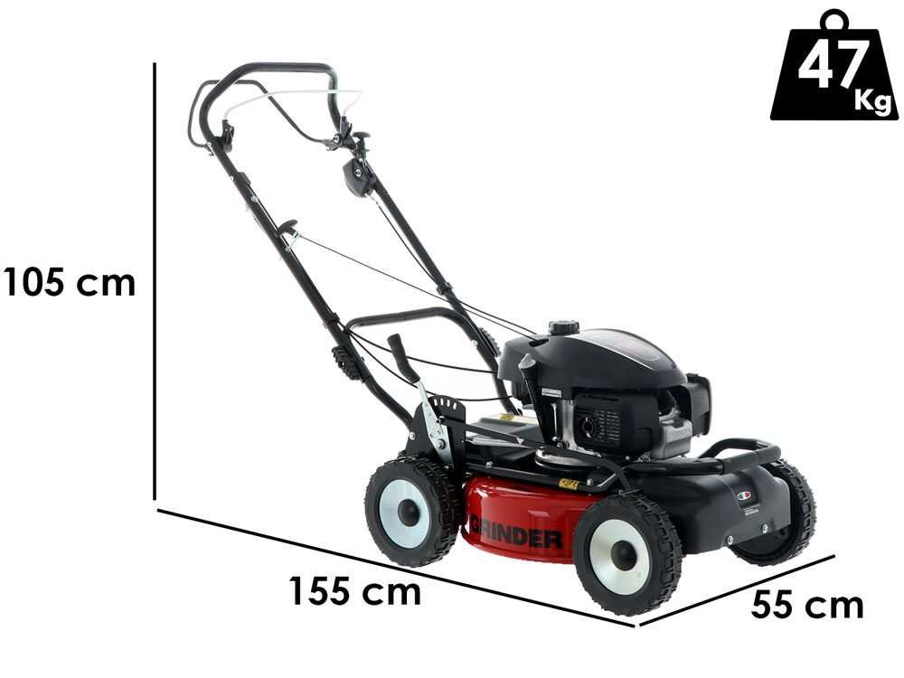 Cortacésped autopropulsado de gasolina GRINDER 52 VH - Con motor Honda GCVx 200 - Corte 52 cm - doble cuchilla mulching - Imagen 2