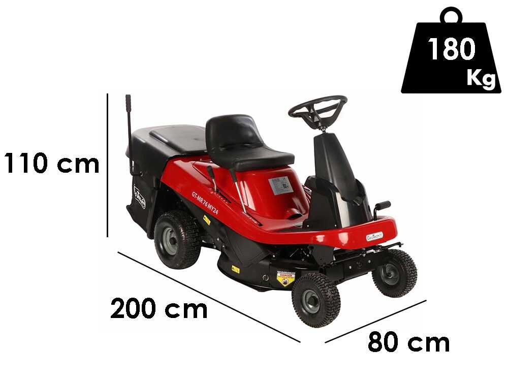 GeoTech Pro GT-MR 76 - Tractor Rider Cortacésped - Motor de 432cc - Imagen 3