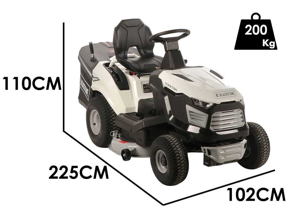 Blackstone FALCON 98-170 RM - Tractor cortacésped con cambio mecánico - Recogedor - Mulching - Imagen 3