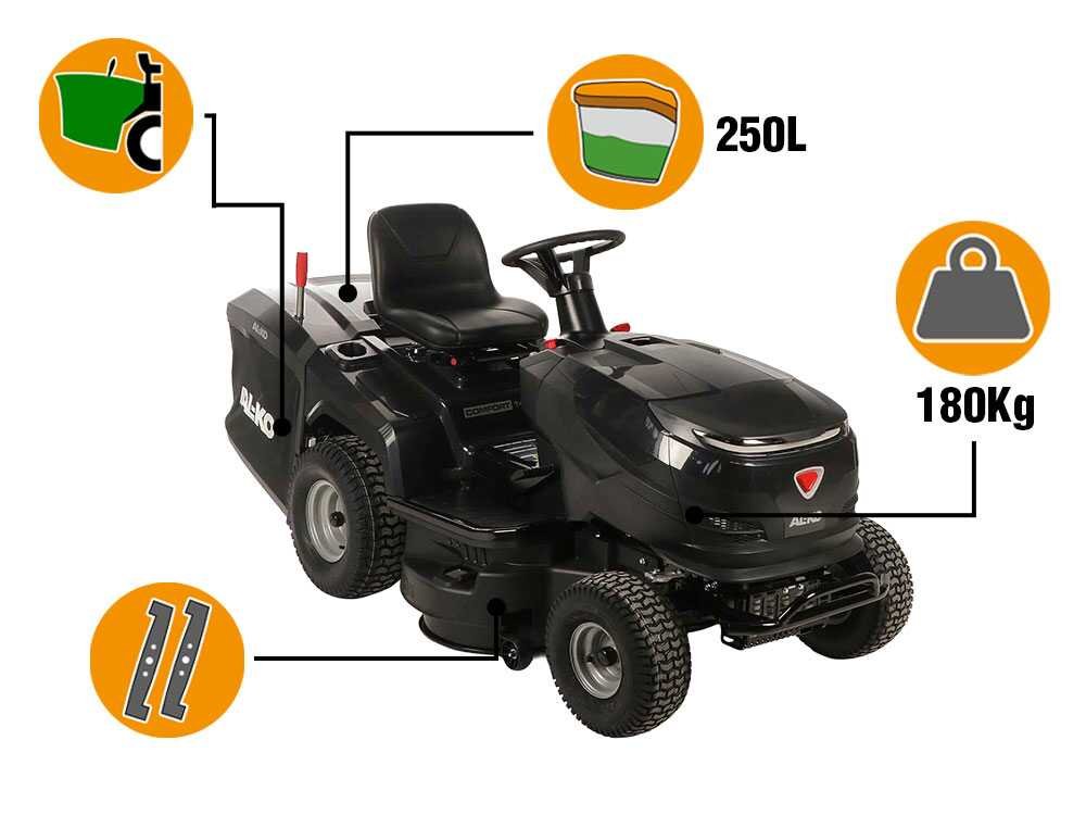 AL-KO Comfort 14-86.6 HD-A - Tractor cortacésped - Cambio hidrostático - Recogedor - Imagen 5