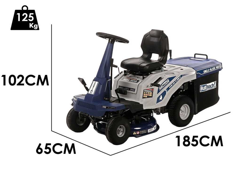 BullMach ICARO 610-75 RSM-V - Tractor cortacésped minirider - Motor de 224cc - Imagen 5
