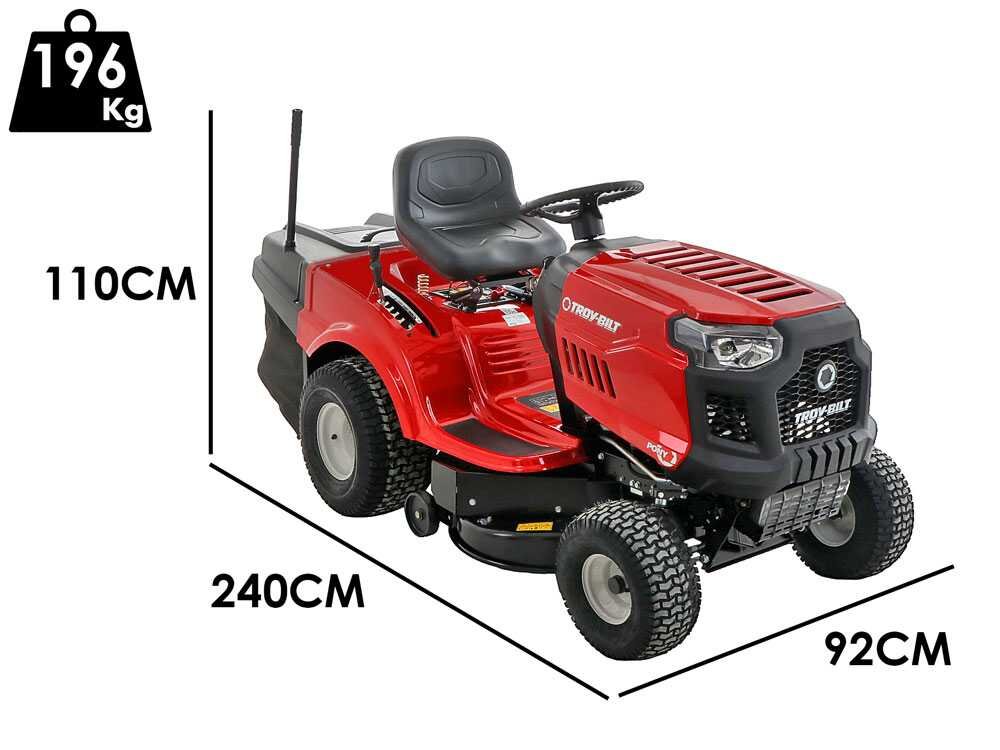 Troy-Bilt Pony 92T-R SELECT - Tractor cortacésped - Cambio trasmático - Recogedor - Imagen 3