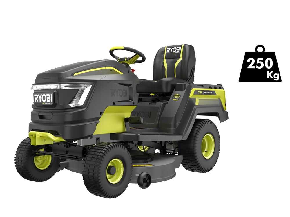 RYOBI RY72TMX107-210 - Tractor cortacésped de batería - 72V / 2x10Ah - Imagen 2