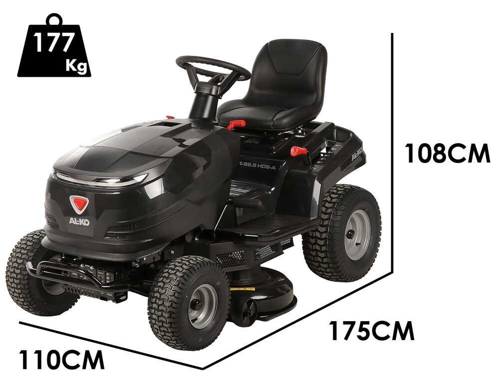 AL-KO Comfort 14-92.6 HDS-A - Tractor cortacésped - Cambio hidrostático - Salida lateral - Imagen 3