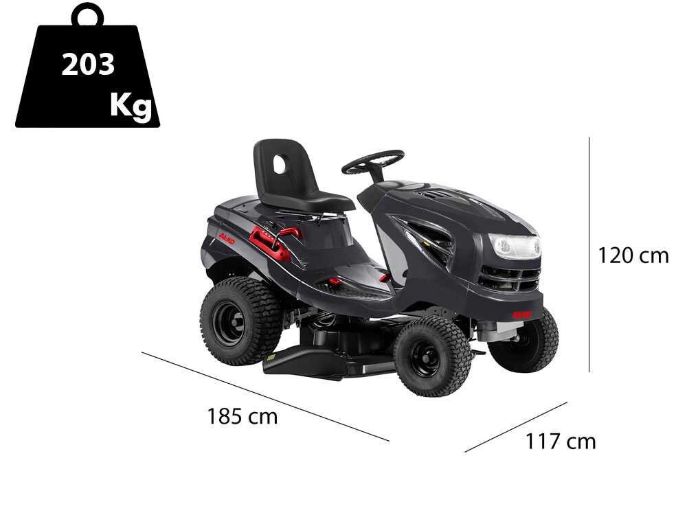 AL-KO T15 93.2 HDS-A Easy - Tractor cortacésped con salida lateral - 8.5 kW - Imagen 3