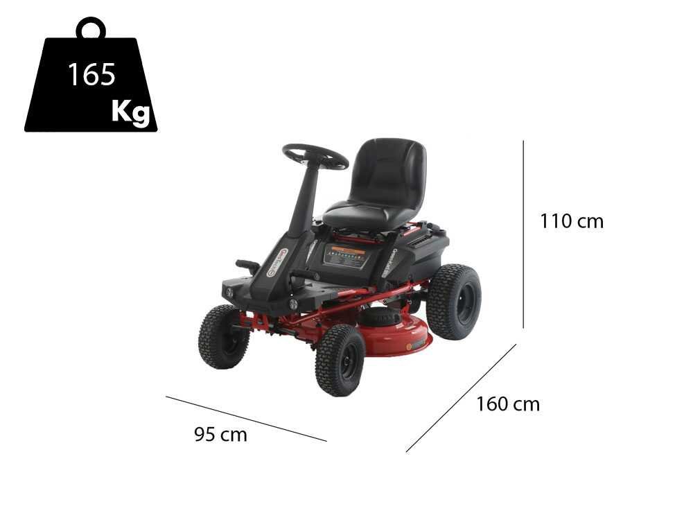 GeoTech Pro Green-Kart 76 - Tractor cortacésped de batería 48 V/50 Ah - salida lateral y mulching - Imagen 3