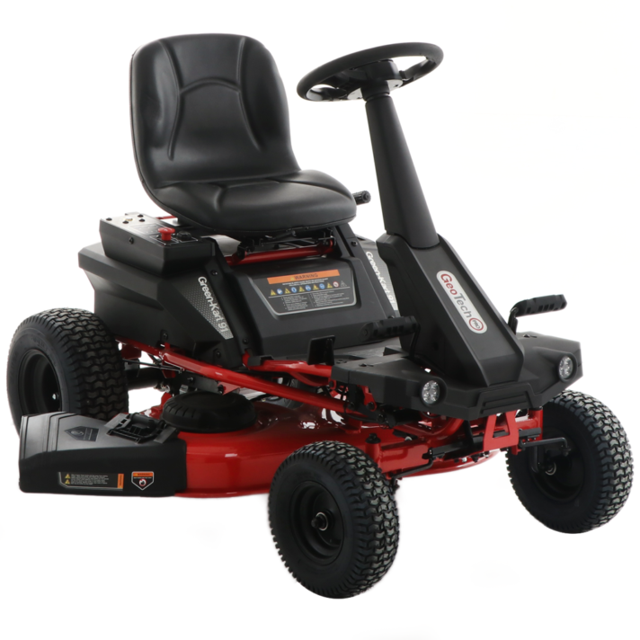 GeoTech Pro Green-Kart 91 - Tractor cortacésped de batería 48V/75Ah - salida lateral y mulching