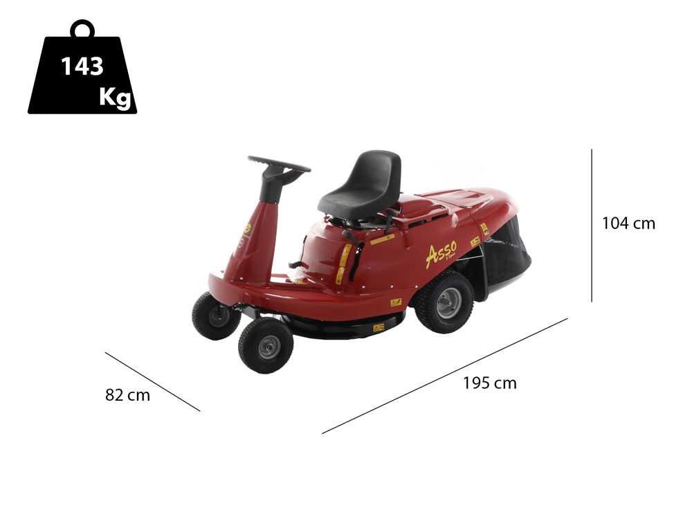 Eurosystems ASSO 67 Mini rider - Minirider cortacésped - Motor LONCIN 352 cc - 7.2 Kw - Imagen 3